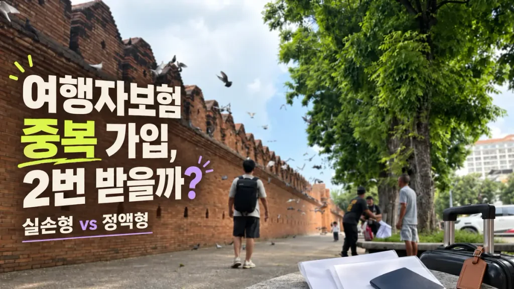 여행자보험 중복 가입 보험금 2번 받을까? 실손형, 정액형 보상